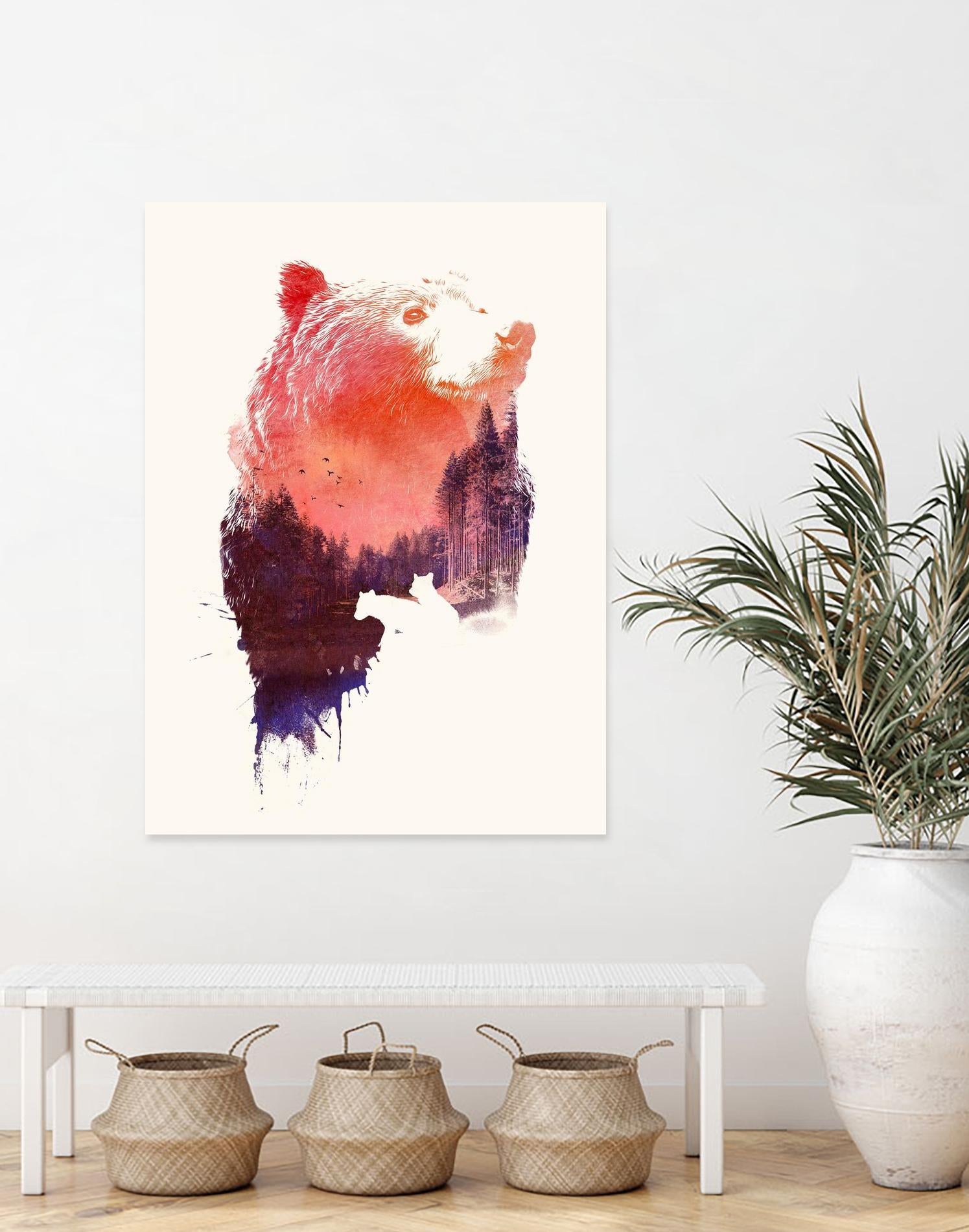 Love Forever by Robert Farkas on GIANT ART - purple animals