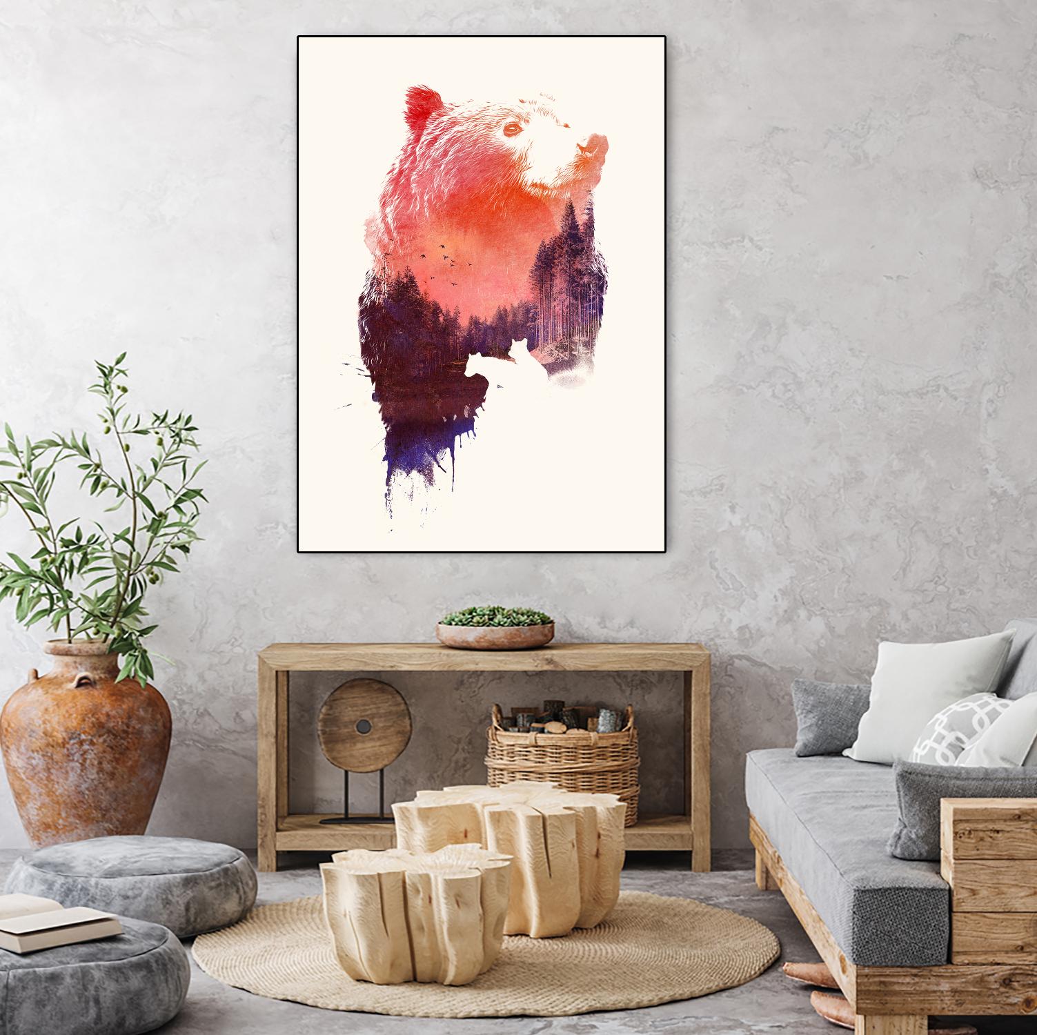 Love Forever by Robert Farkas on GIANT ART - purple animals