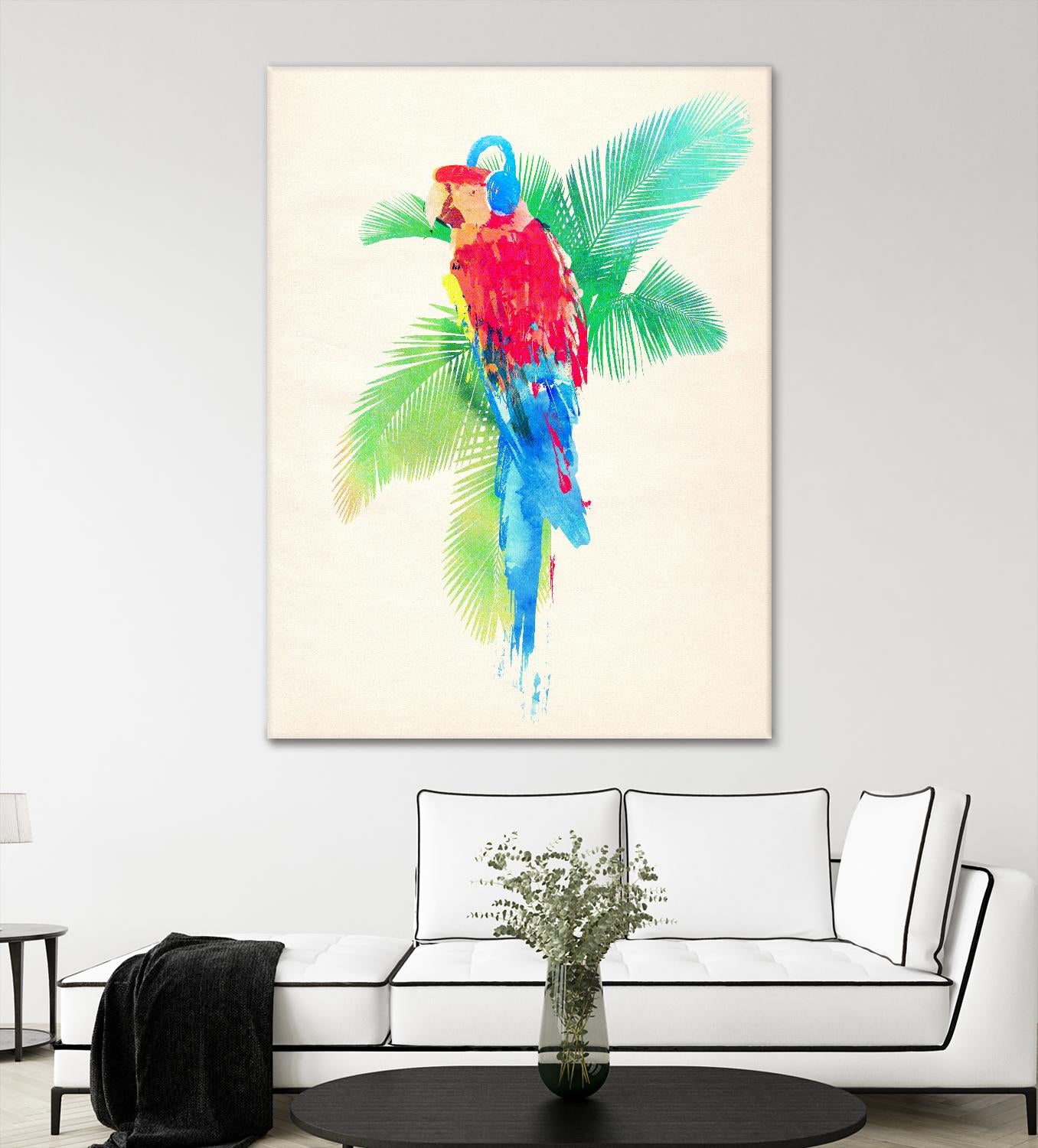 Tropical Party by Robert Farkas on GIANT ART - green animals