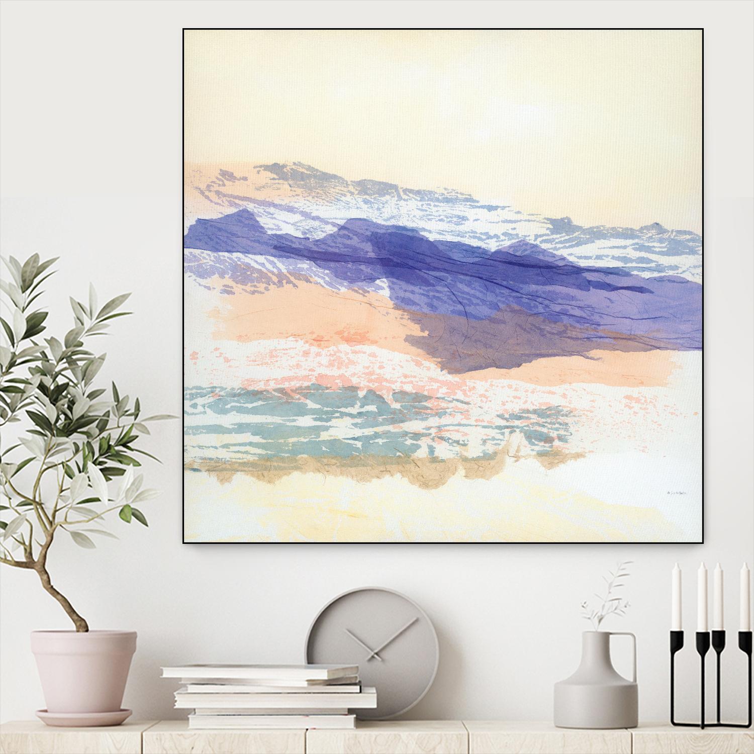 Abstract Mountain by Jan Sullivan Fowler on GIANT ART - multicolor abstracts; contemporary