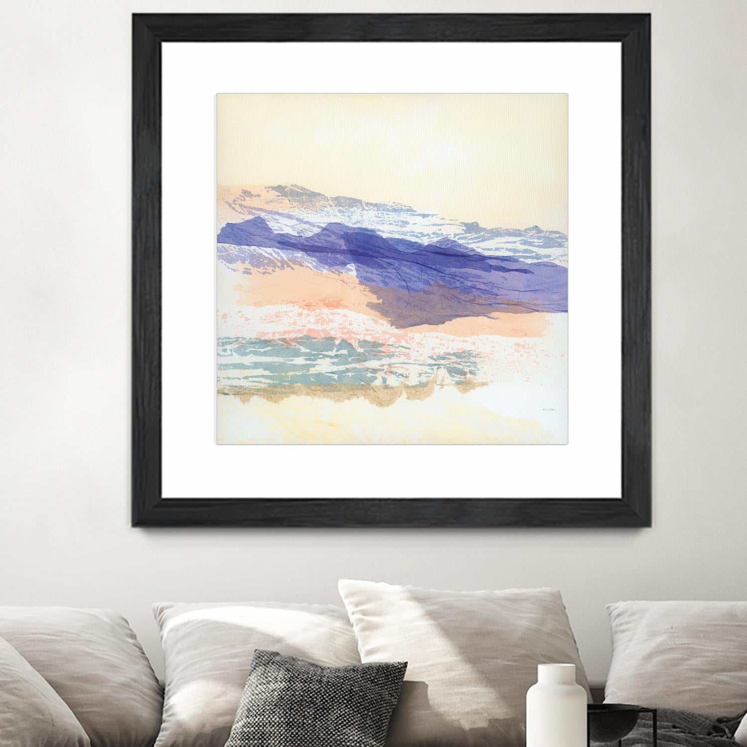 Abstract Mountain by Jan Sullivan Fowler on GIANT ART - multicolor abstracts; contemporary