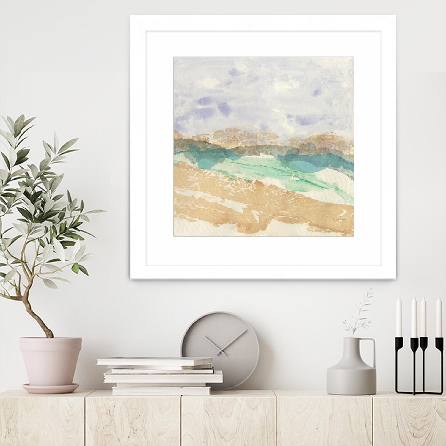 Mountain in Washi by Jan Sullivan Fowler on GIANT ART - multicolor abstracts; contemporary