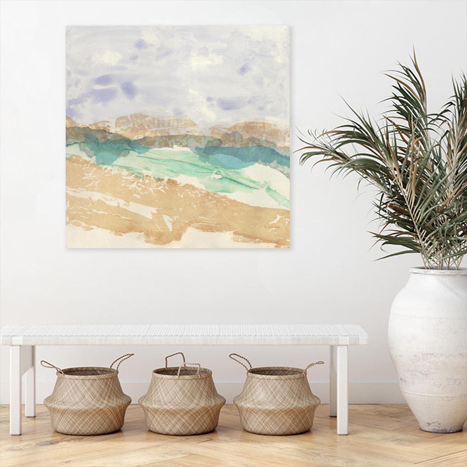 Mountain in Washi by Jan Sullivan Fowler on GIANT ART - multicolor abstracts; contemporary