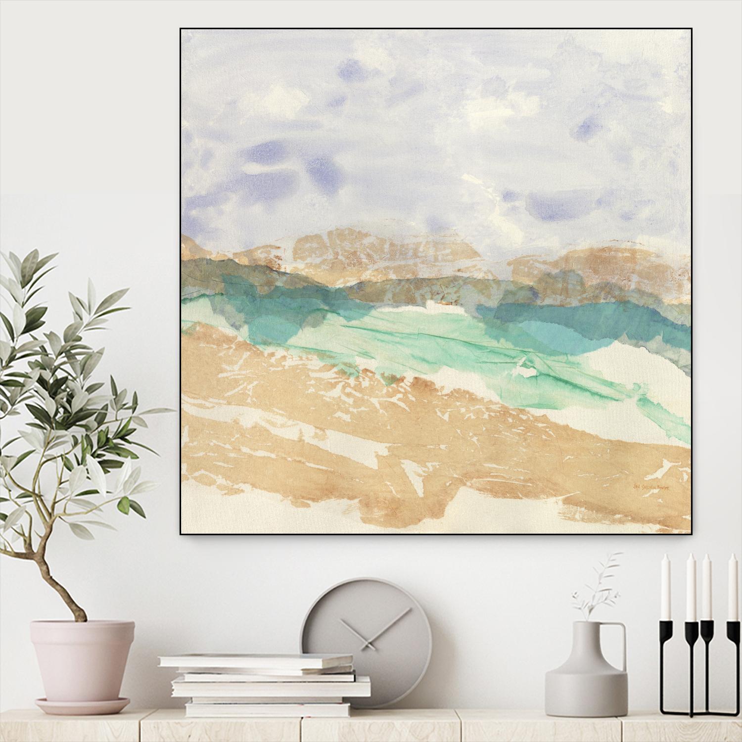 Mountain in Washi by Jan Sullivan Fowler on GIANT ART - multicolor abstracts; contemporary