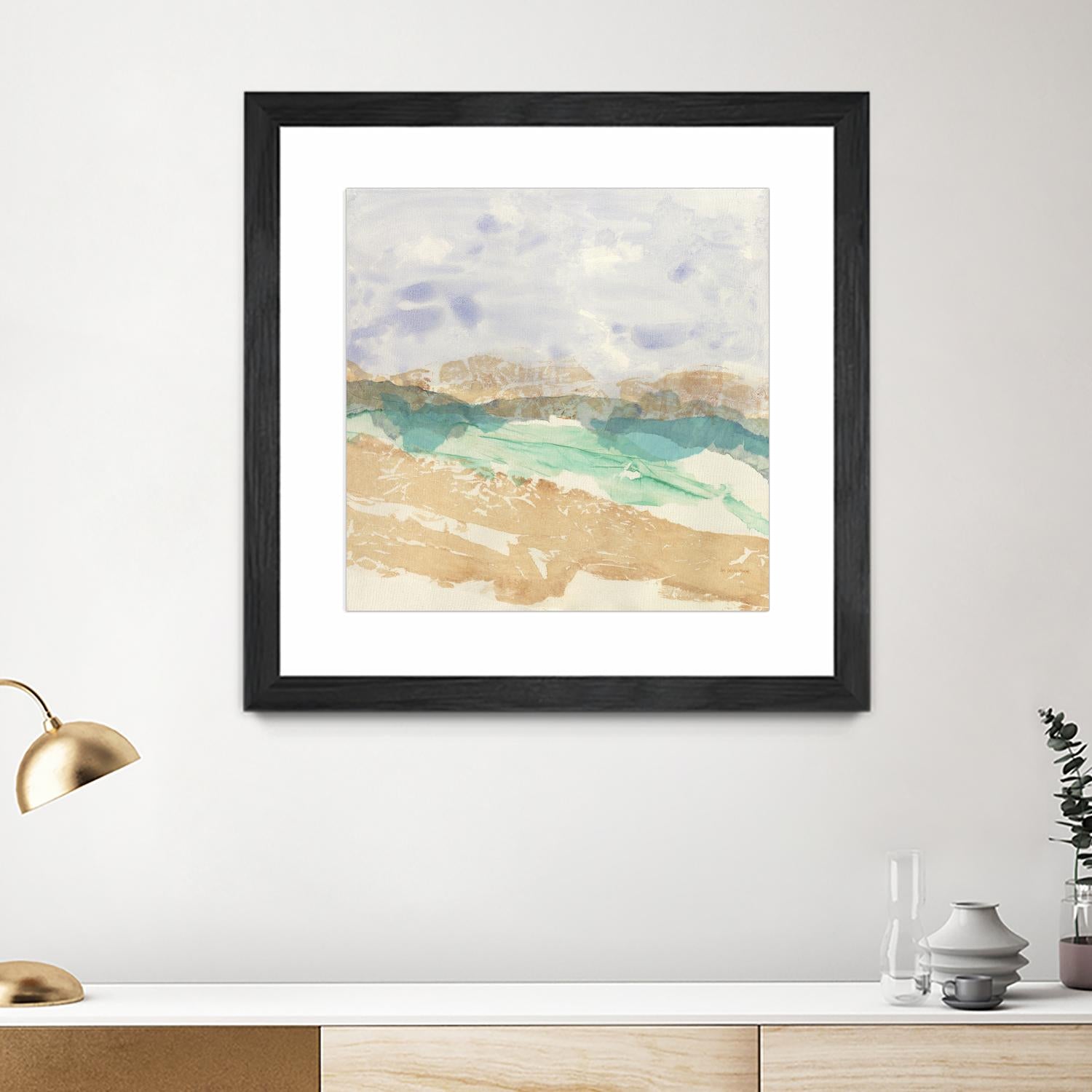 Mountain in Washi by Jan Sullivan Fowler on GIANT ART - multicolor abstracts; contemporary