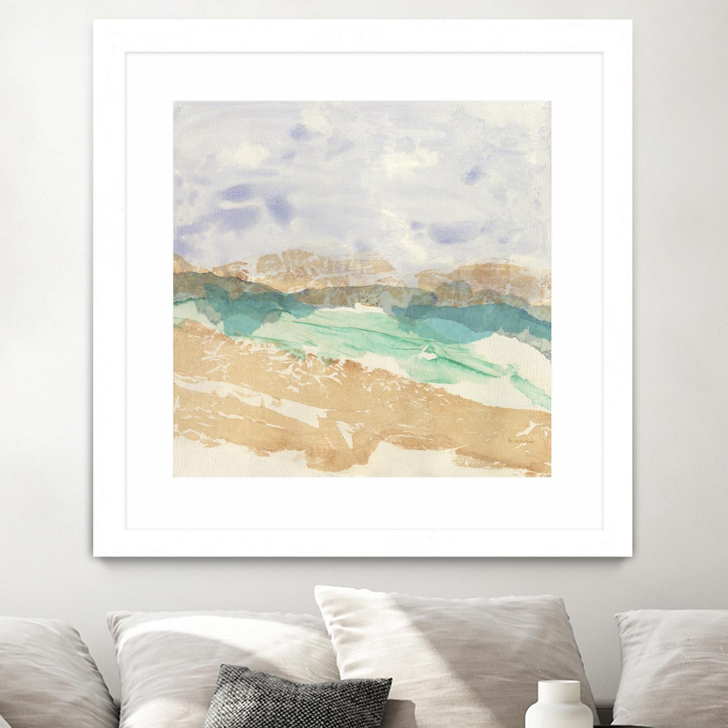 Mountain in Washi by Jan Sullivan Fowler on GIANT ART - multicolor abstracts; contemporary