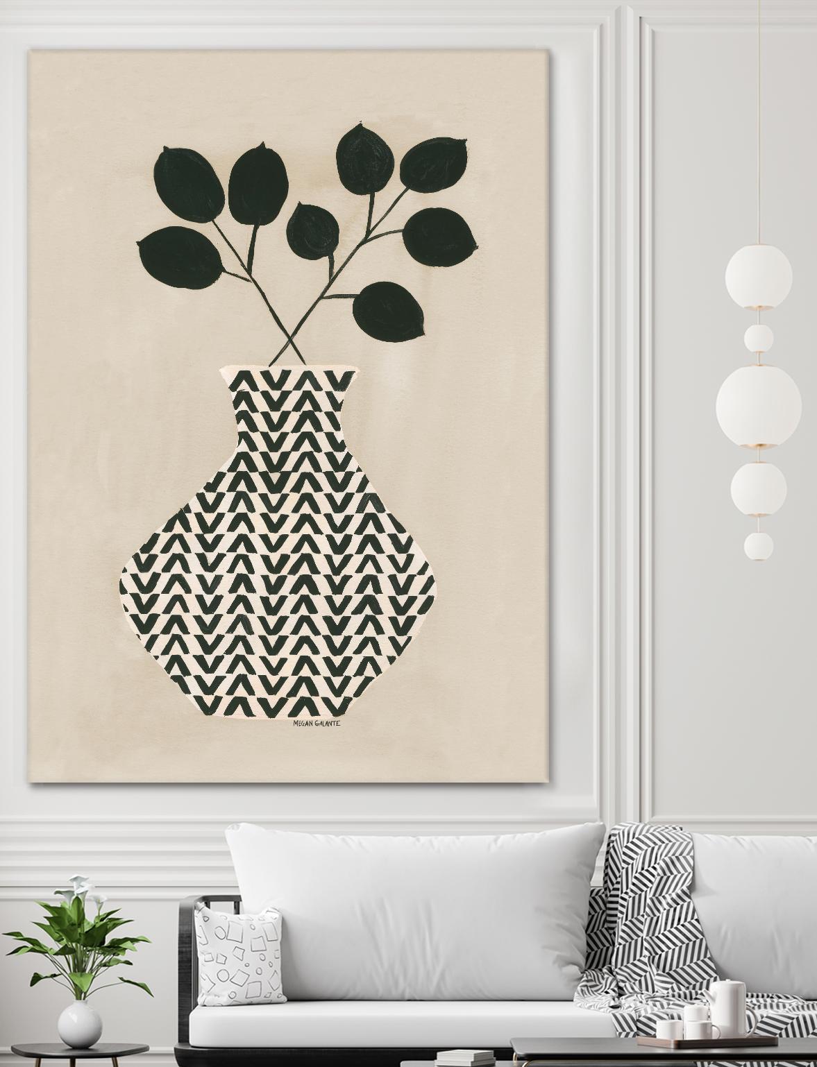 Vadim Vase by Megan Galante on GIANT ART - green contemporary, floral/still life, vases