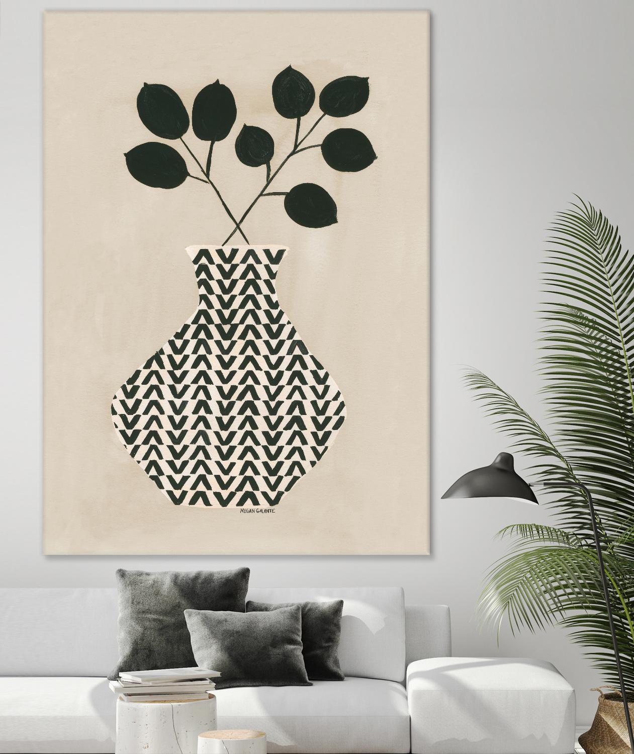 Vadim Vase by Megan Galante on GIANT ART - green contemporary, floral/still life, vases