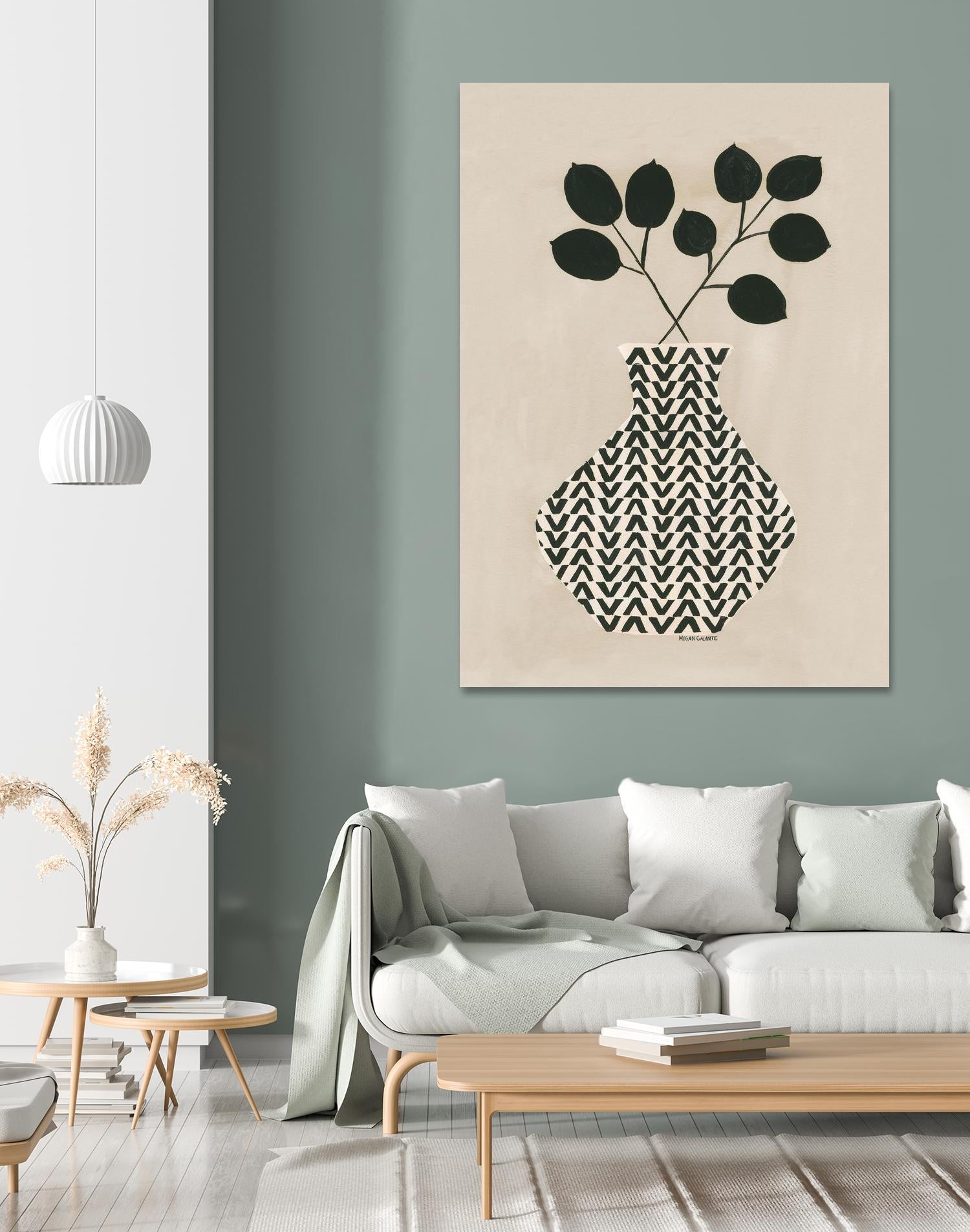 Vadim Vase by Megan Galante on GIANT ART - green contemporary, floral/still life, vases