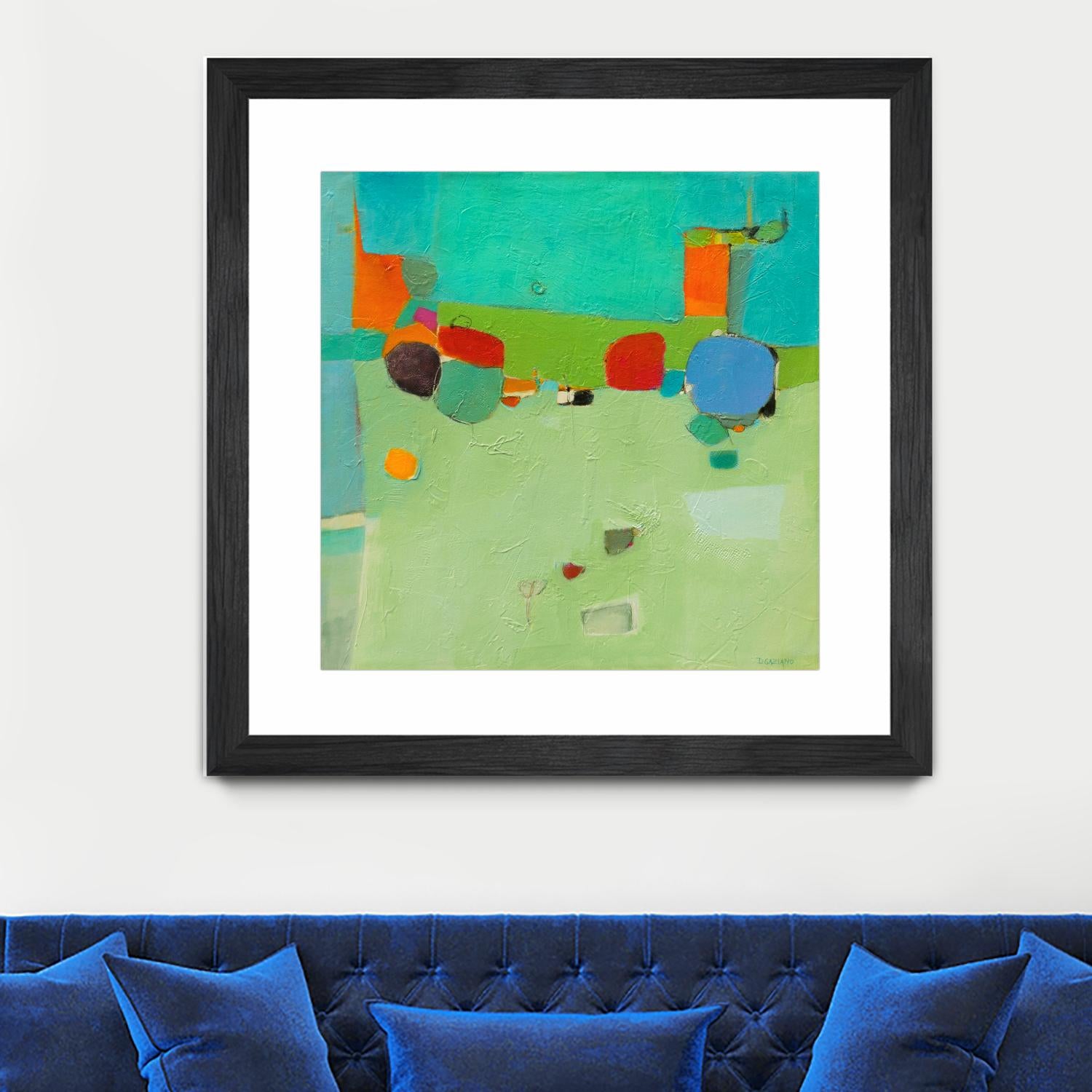 A Skip and a Roll by Dorothy Gaziano on GIANT ART - green abstract