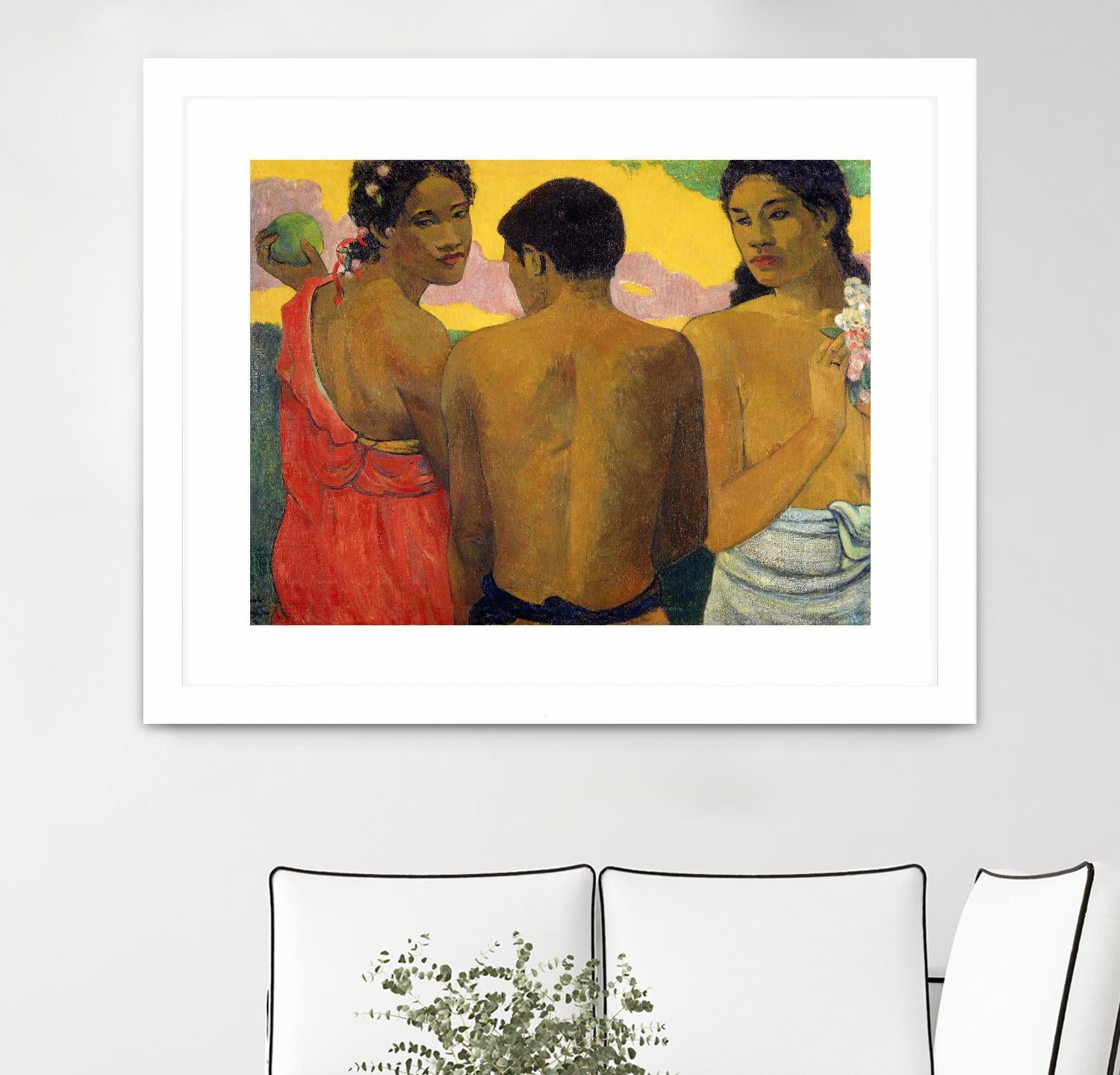 Three Tahitians by Paul Gauguin on GIANT ART - multicolor museum; figurative