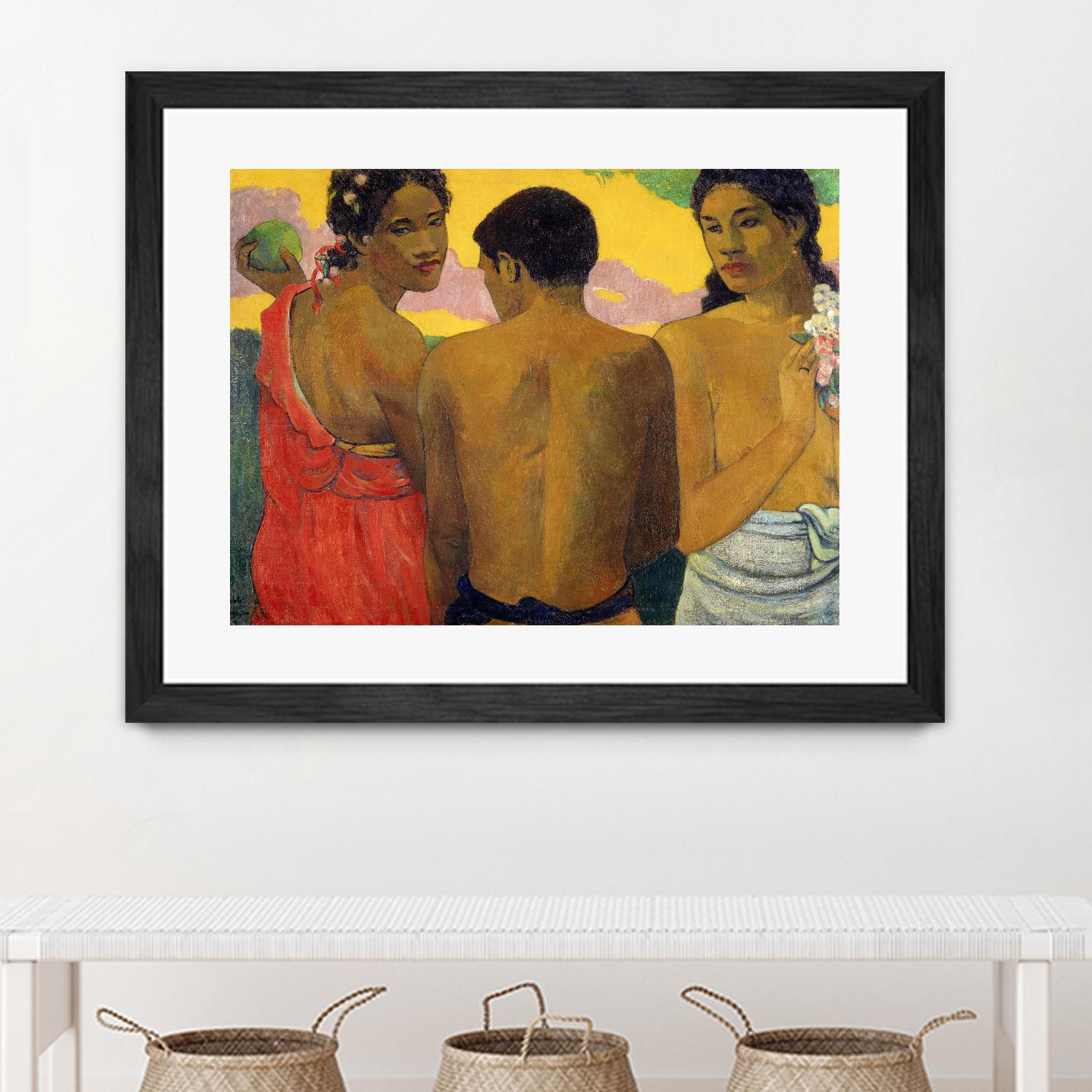 Three Tahitians by Paul Gauguin on GIANT ART - multicolor museum; figurative