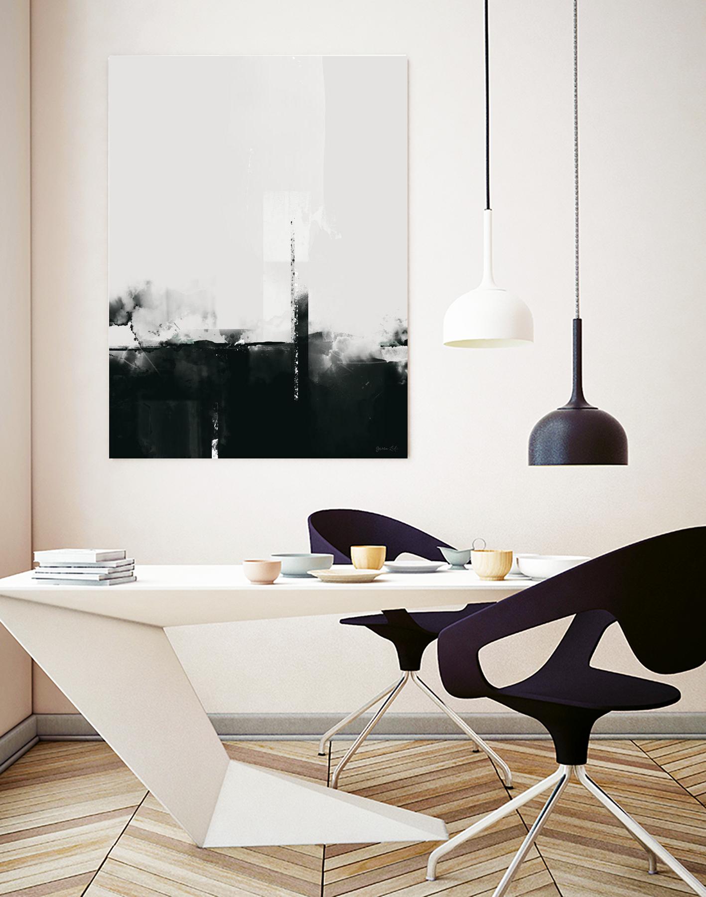 Big Smoke by Green Lili on GIANT ART - white black & white