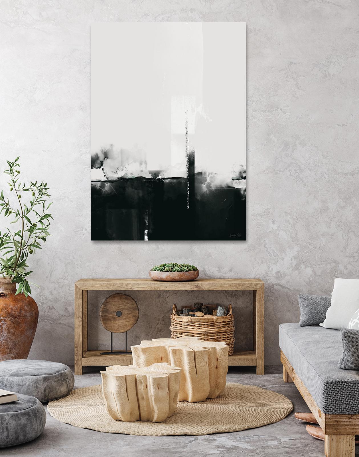 Big Smoke by Green Lili on GIANT ART - white black & white