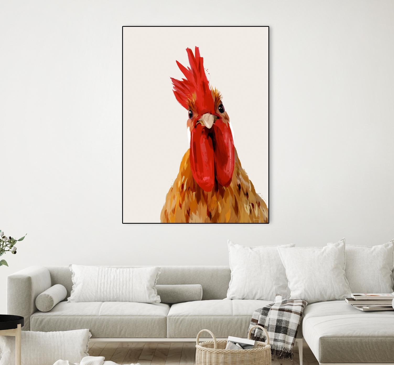 Chicken or The Egg? by Green Lili on GIANT ART - multicolor contemporary; animals