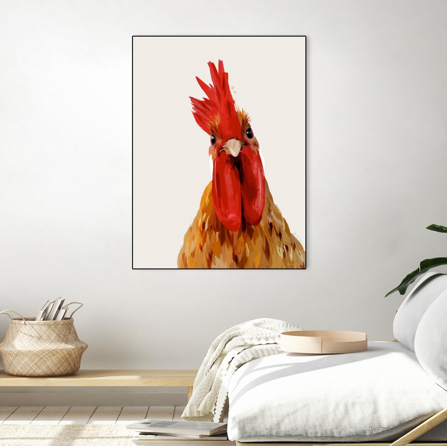 Chicken or The Egg? by Green Lili on GIANT ART - multicolor contemporary; animals