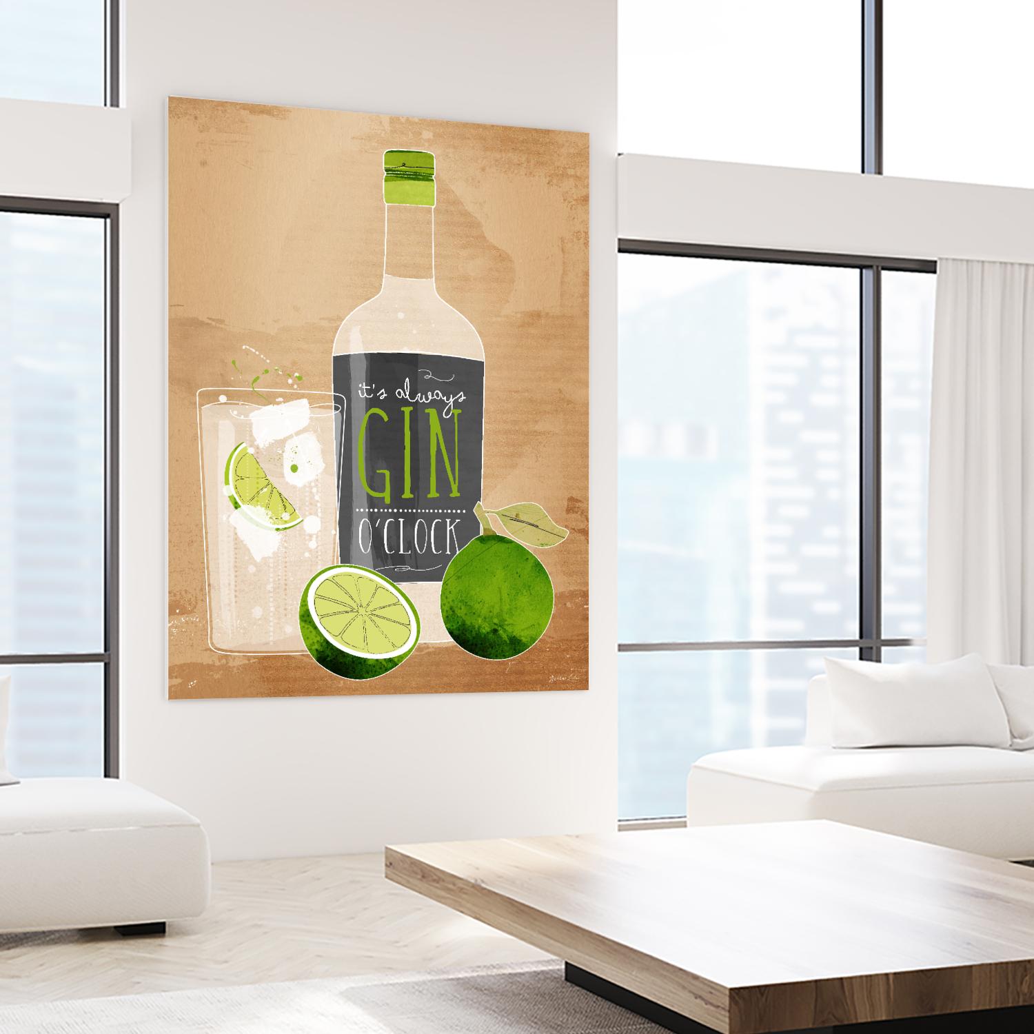 Gin O’Clock by Green Lili on GIANT ART - multicolor cuisine