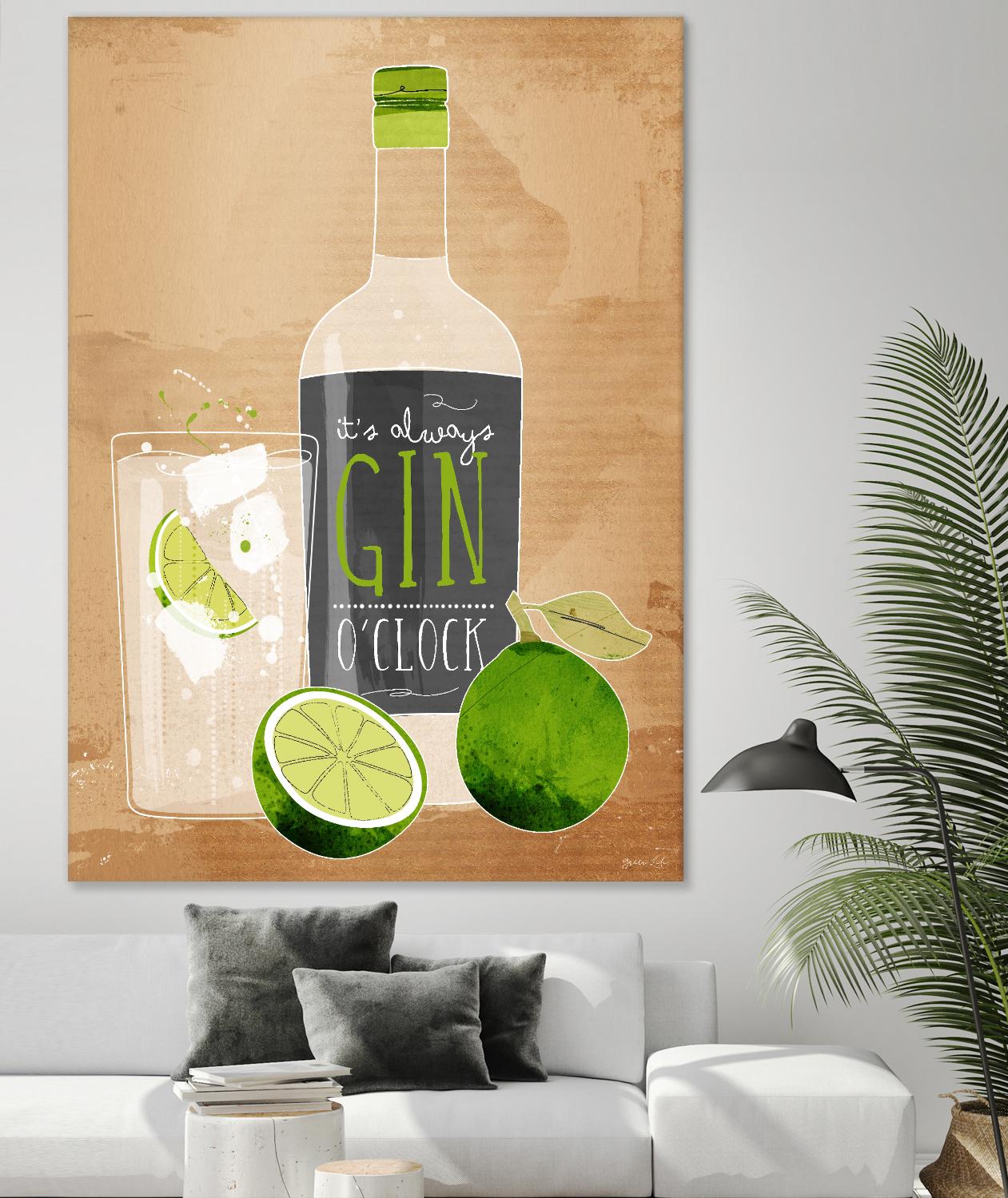 Gin O’Clock by Green Lili on GIANT ART - multicolor cuisine
