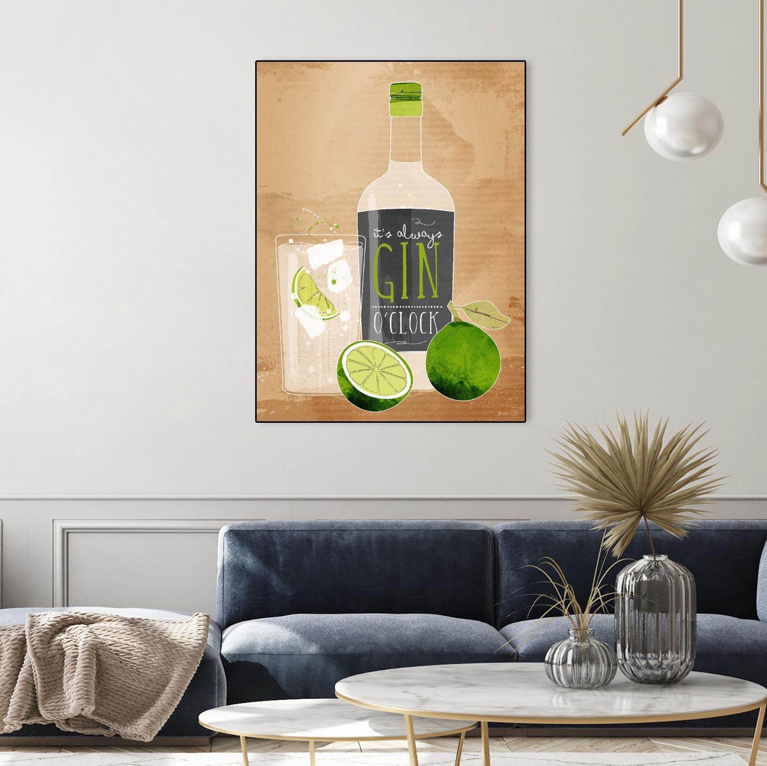 Gin O’Clock by Green Lili on GIANT ART - multicolor cuisine