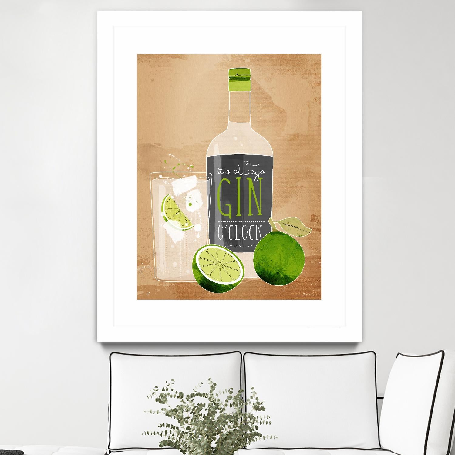 Gin O’Clock by Green Lili on GIANT ART - multicolor cuisine