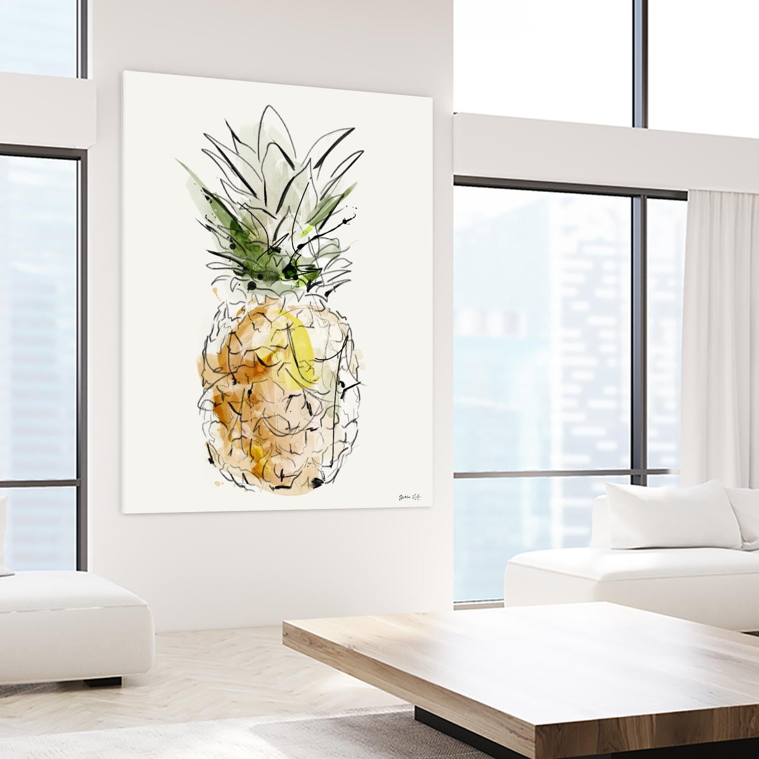 Fine Apple by Green Lili on GIANT ART - multicolor contemporary; cuisine