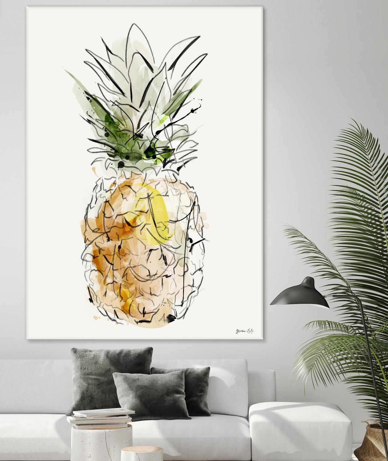 Fine Apple by Green Lili on GIANT ART - multicolor contemporary; cuisine