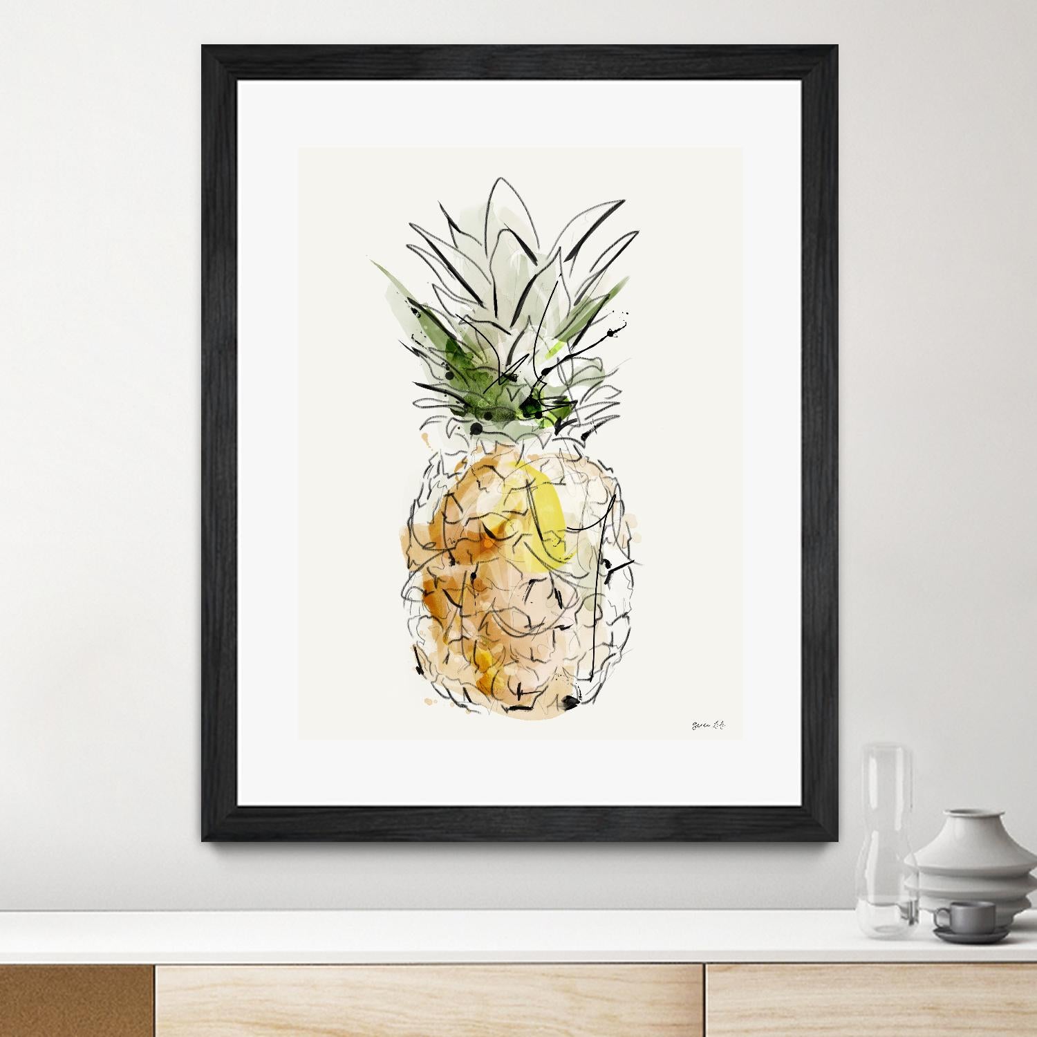 Fine Apple by Green Lili on GIANT ART - multicolor contemporary; cuisine