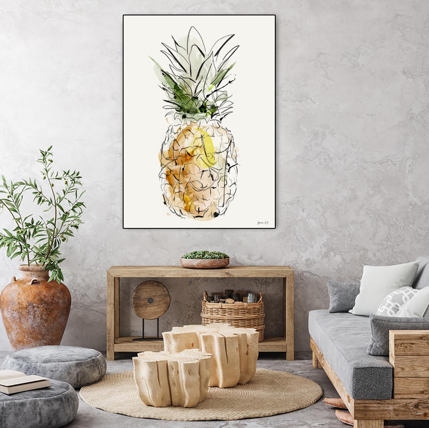 Fine Apple by Green Lili on GIANT ART - multicolor contemporary; cuisine