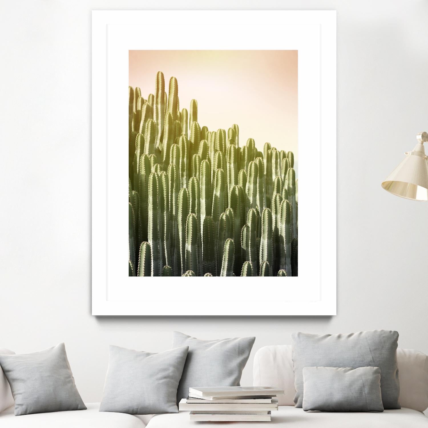 Pink Sky Cactus by Lexie Greer on GIANT ART - multicolor photography; floral/still life