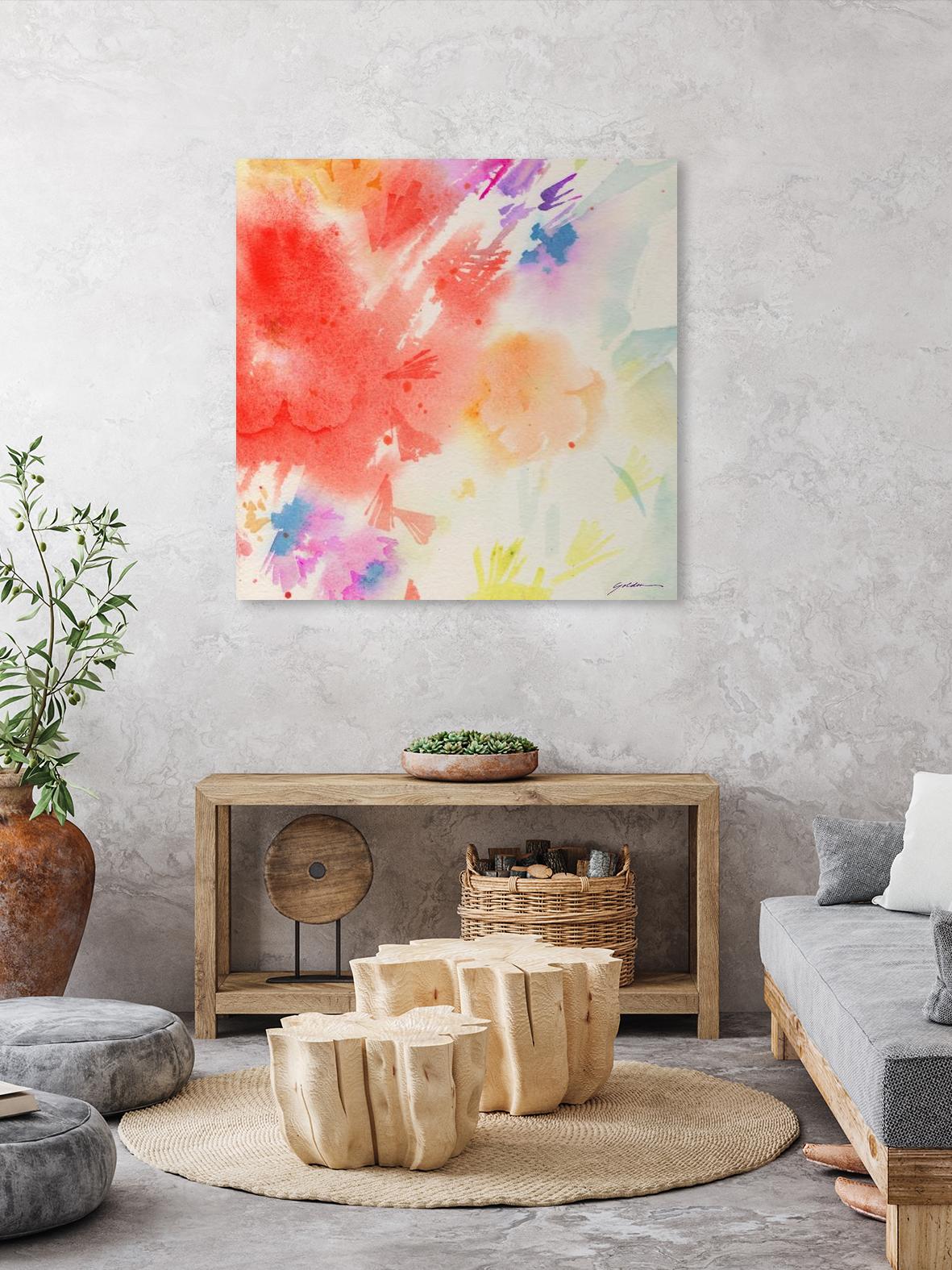 Summer Glory by Sheila Golden on GIANT ART - multicolor contemporary; abstracts; floral/still life