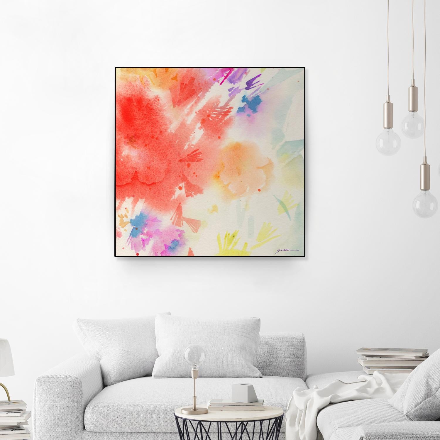 Summer Glory by Sheila Golden on GIANT ART - multicolor contemporary; abstracts; floral/still life