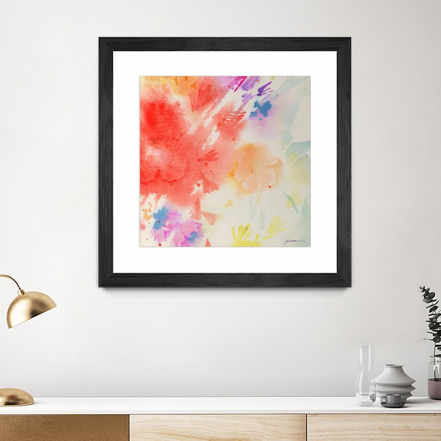 Summer Glory by Sheila Golden on GIANT ART - multicolor contemporary; abstracts; floral/still life