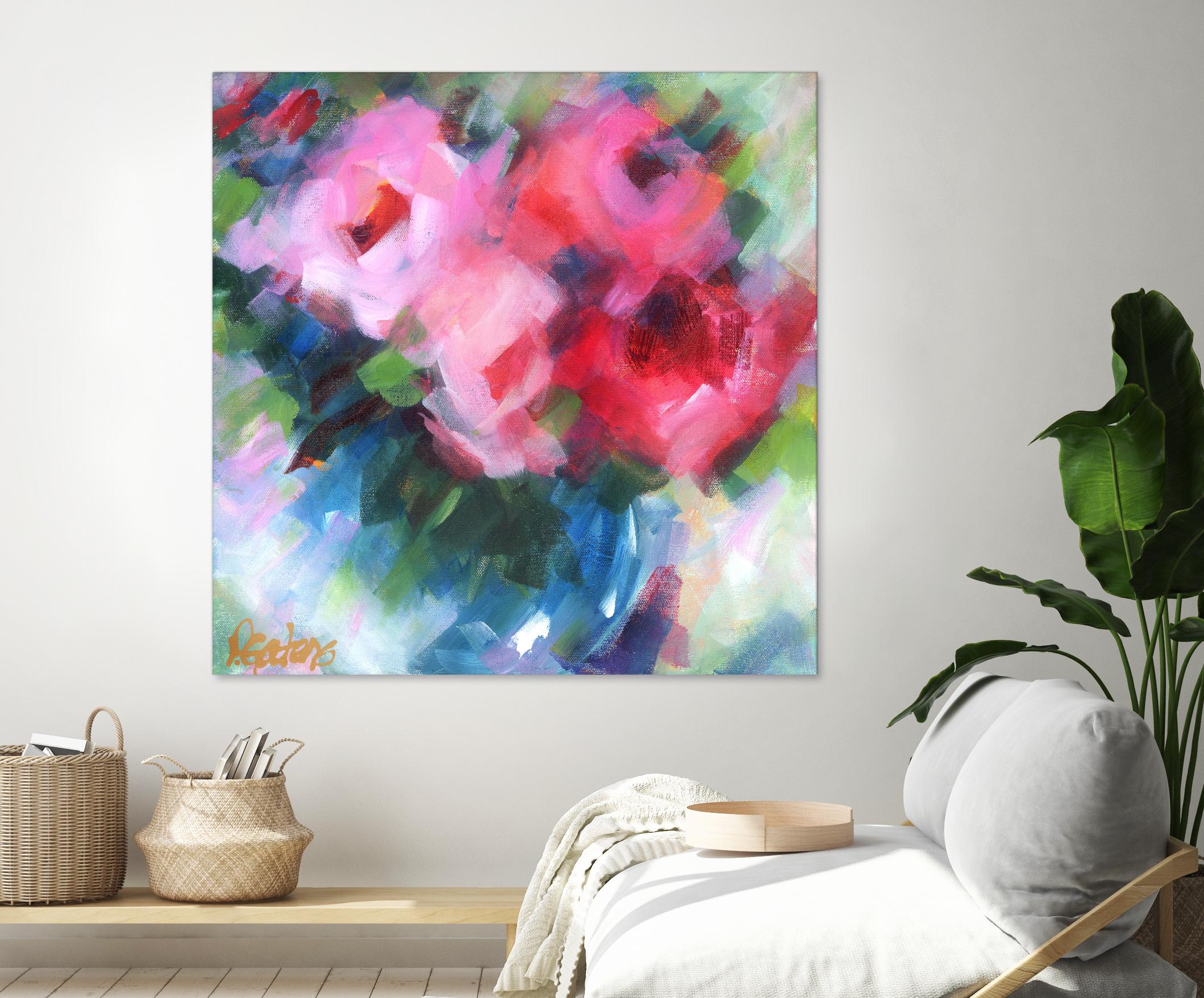 Big Pinks by Pamela Gatens on GIANT ART - multicolor floral/still life