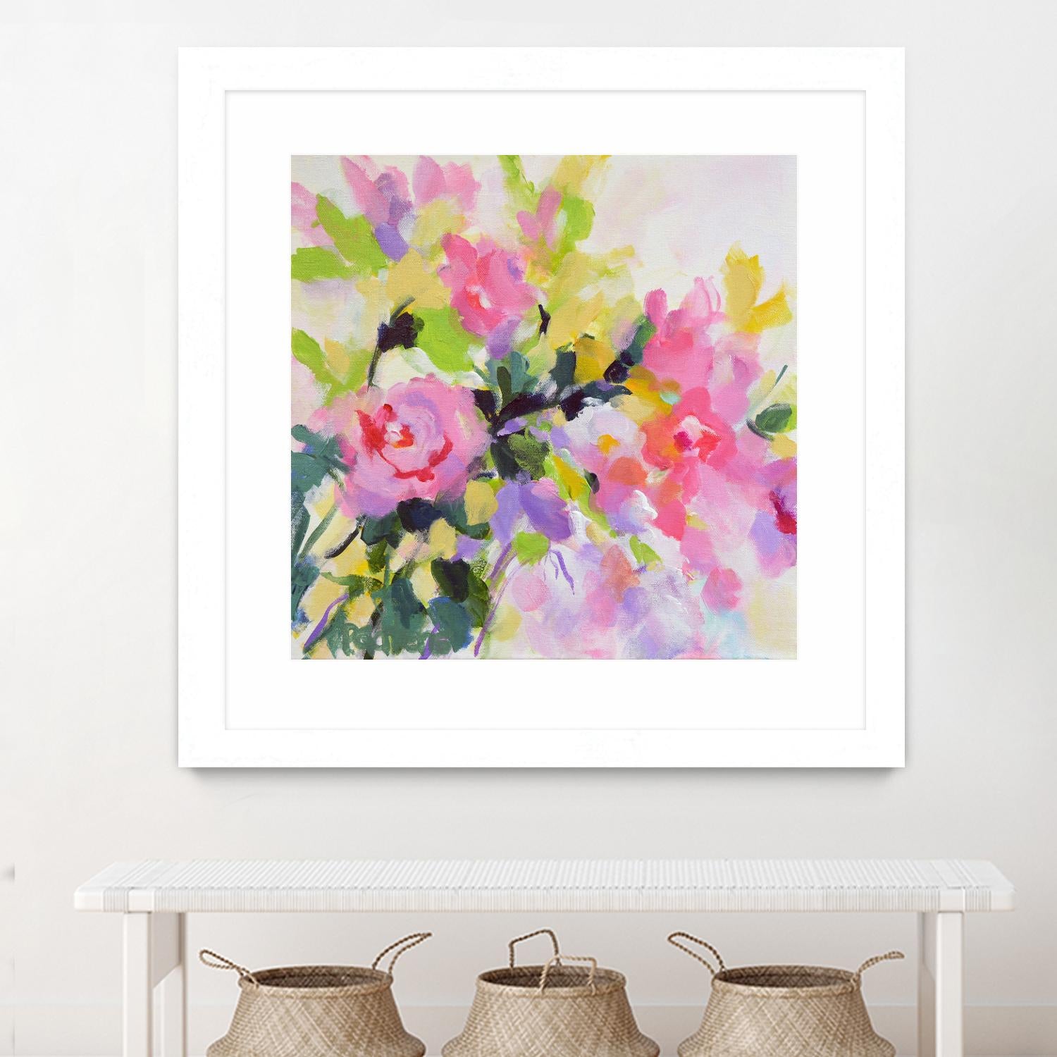 Wild Rose Garden by Pamela Gatens on GIANT ART - multicolor floral/still life; contemporary