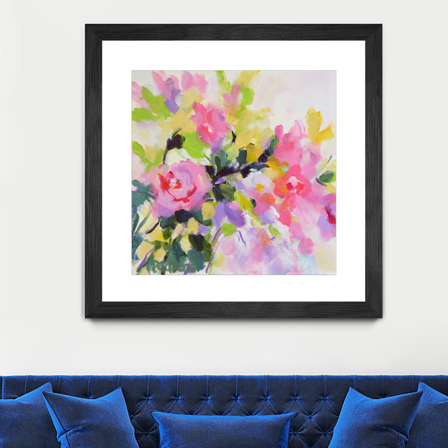 Wild Rose Garden by Pamela Gatens on GIANT ART - multicolor floral/still life; contemporary