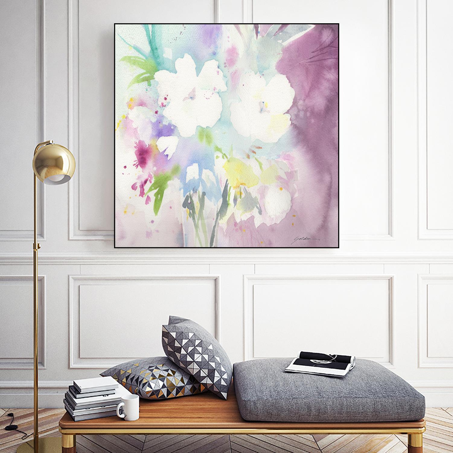 Serenity by Sheila Golden on GIANT ART - multicolor floral/still life; contemporary
