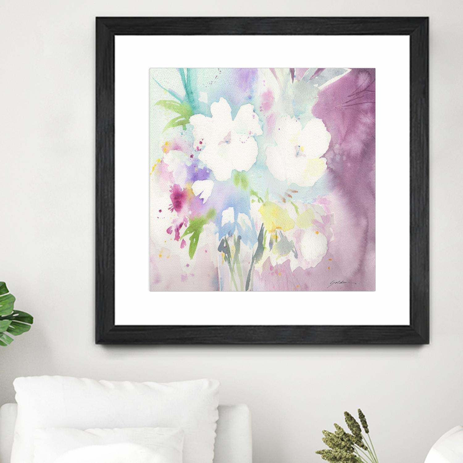 Serenity by Sheila Golden on GIANT ART - multicolor floral/still life; contemporary