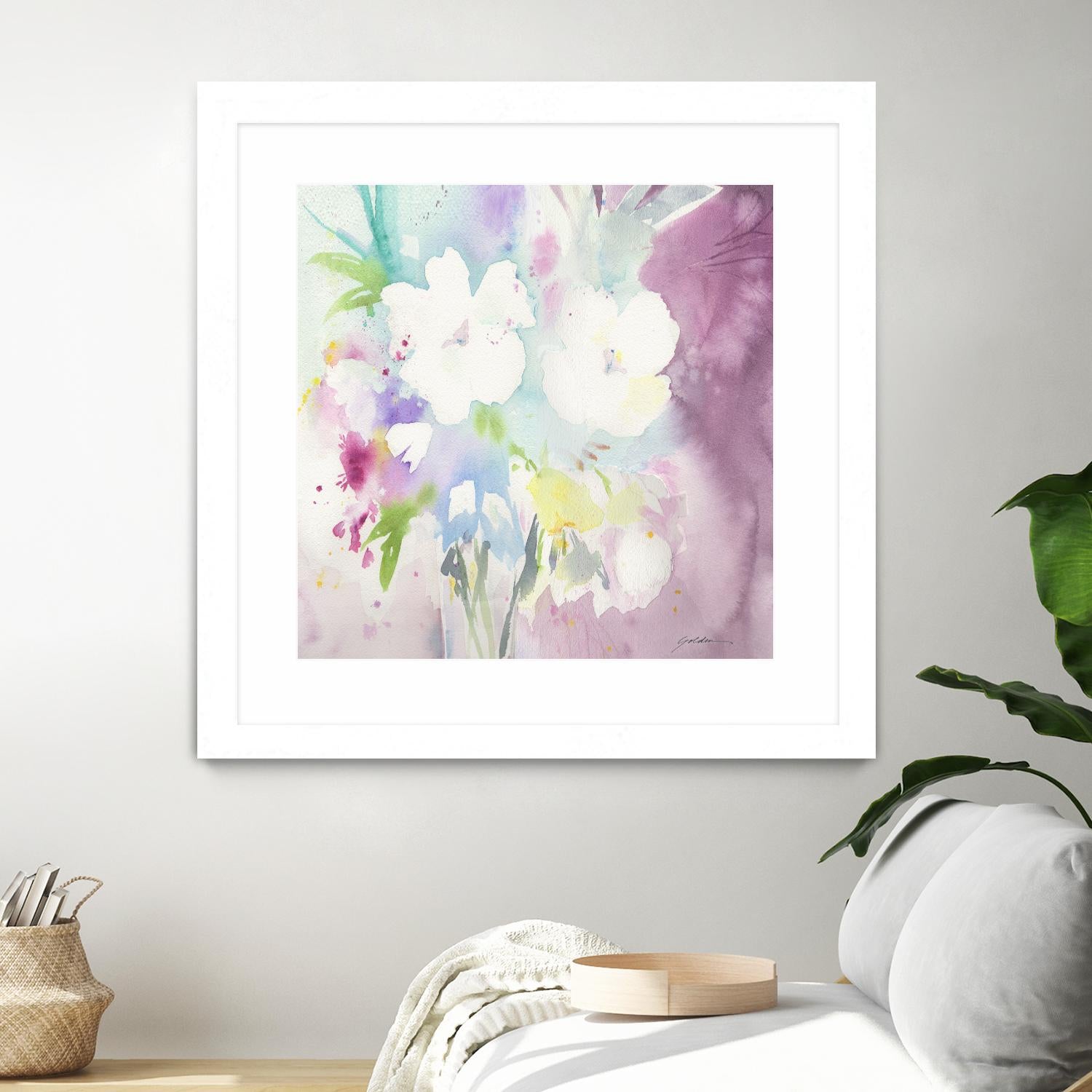 Serenity by Sheila Golden on GIANT ART - multicolor floral/still life; contemporary
