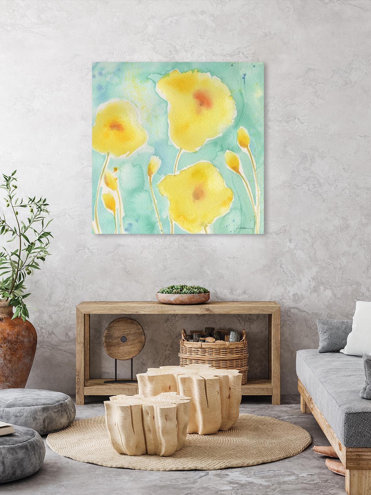 Summer Rain #3 by Sheila Golden on GIANT ART - multicolor floral/still life; contemporary