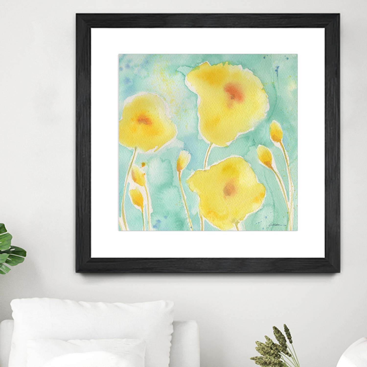 Summer Rain #3 by Sheila Golden on GIANT ART - multicolor floral/still life; contemporary