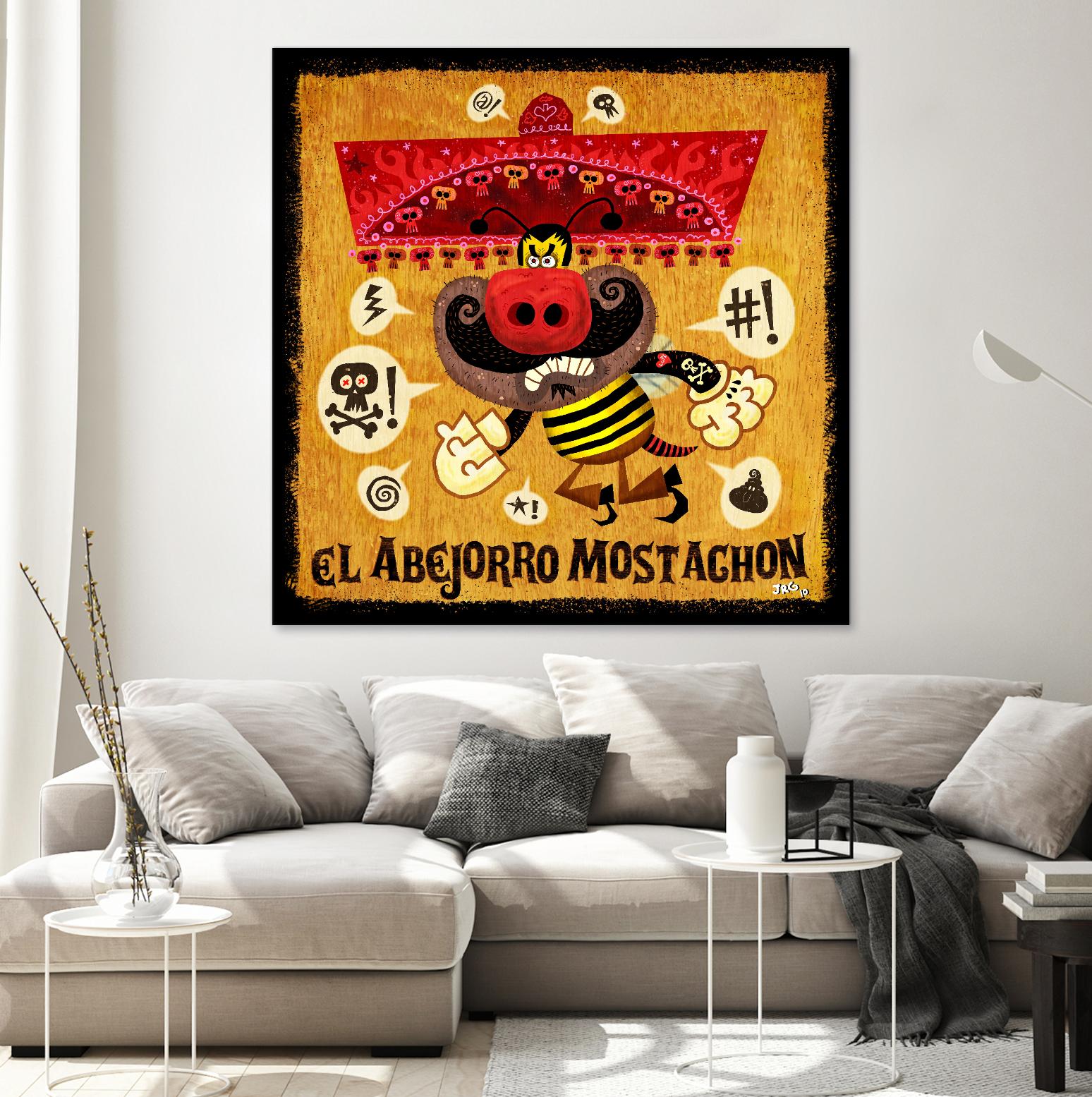 Abejorro Mostachon by Jorge R. Gutierrez on GIANT ART - multicolor ethnic; urban/pop surrealism