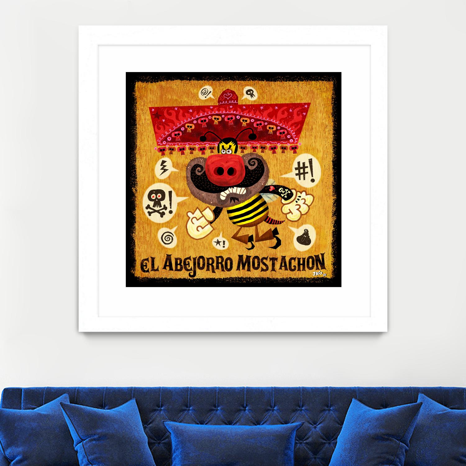 Abejorro Mostachon by Jorge R. Gutierrez on GIANT ART - multicolor ethnic; urban/pop surrealism