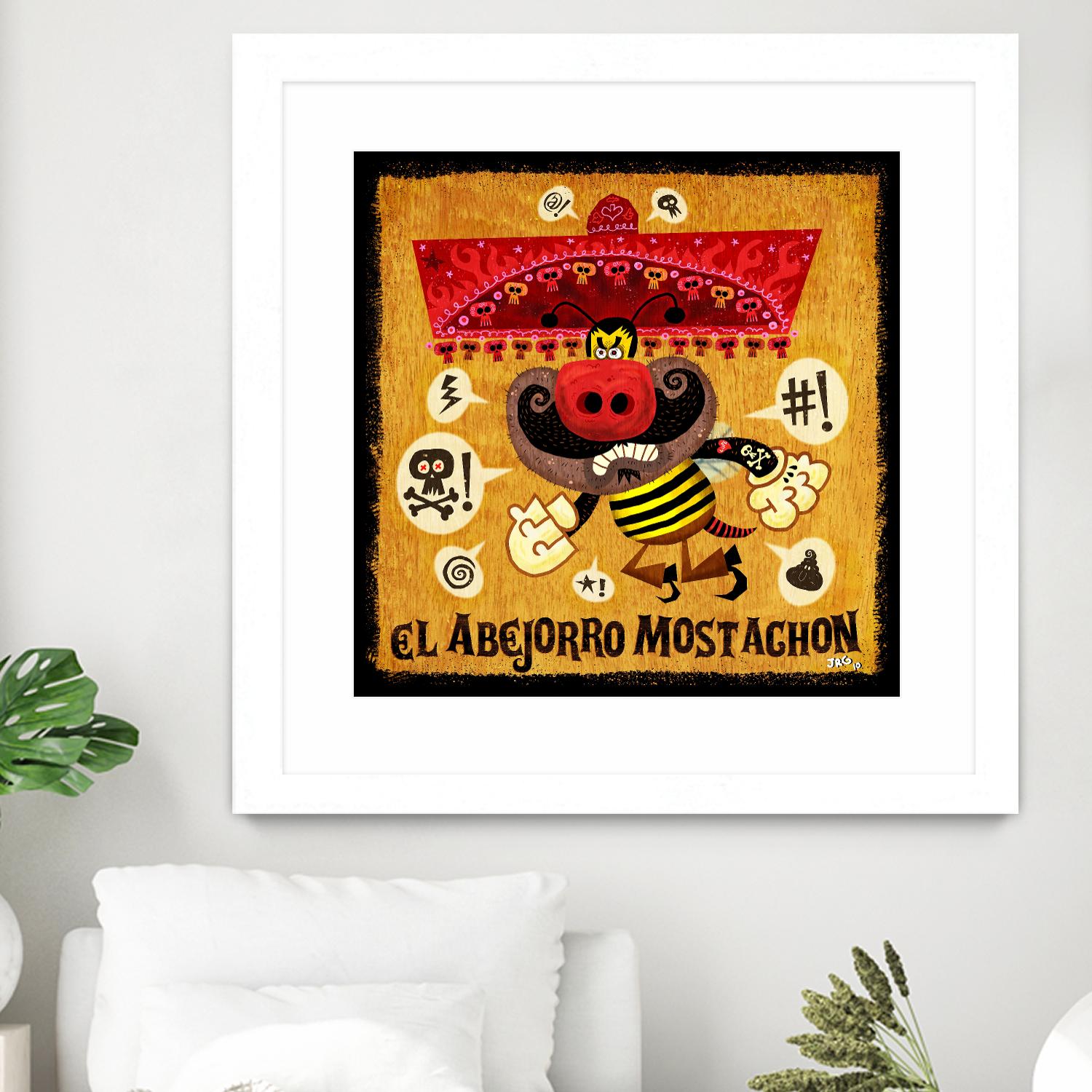 Abejorro Mostachon by Jorge R. Gutierrez on GIANT ART - multicolor ethnic; urban/pop surrealism