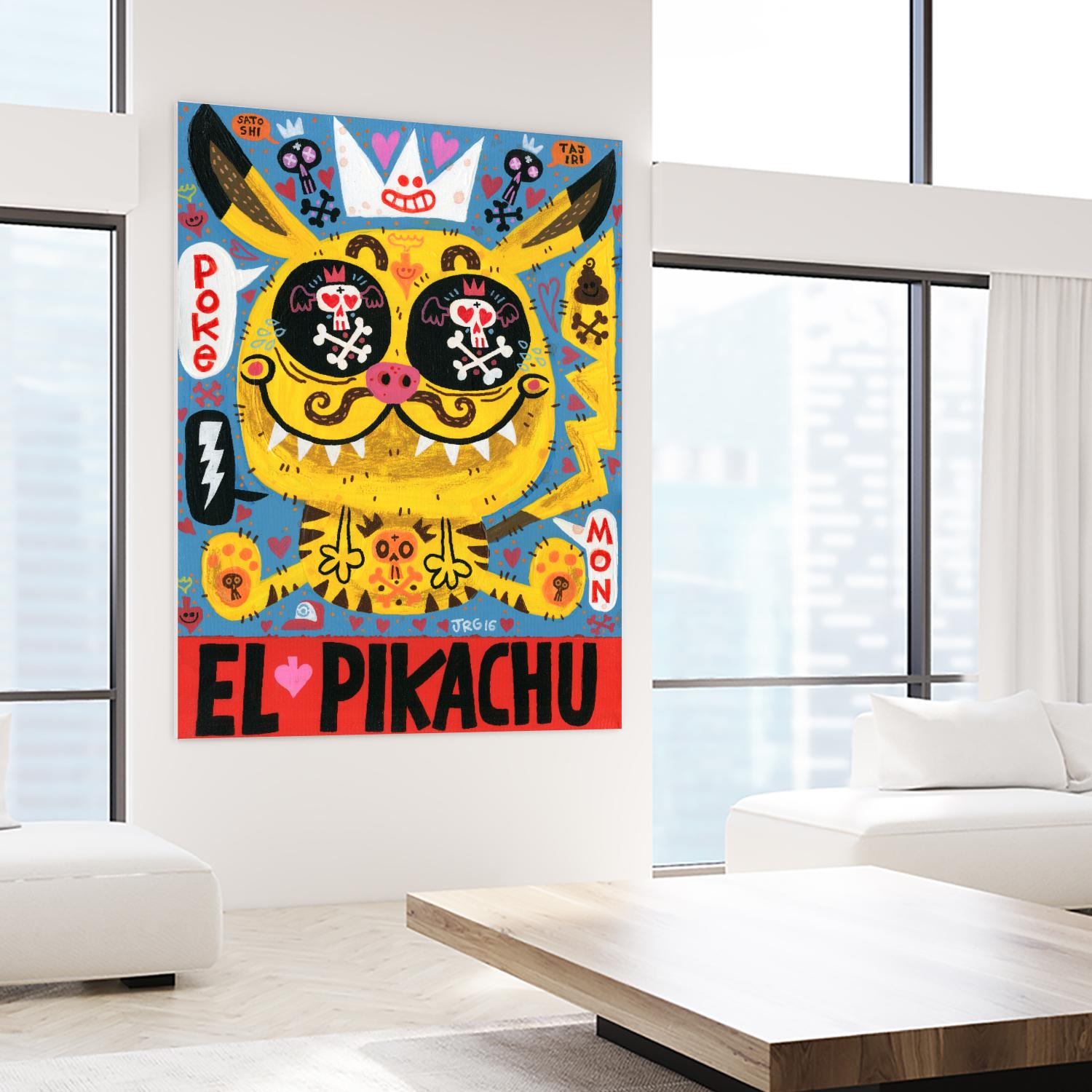 Magic Japanese Cockfighting by Jorge R. Gutierrez on GIANT ART - multicolor ethnic; urban/pop surrealism