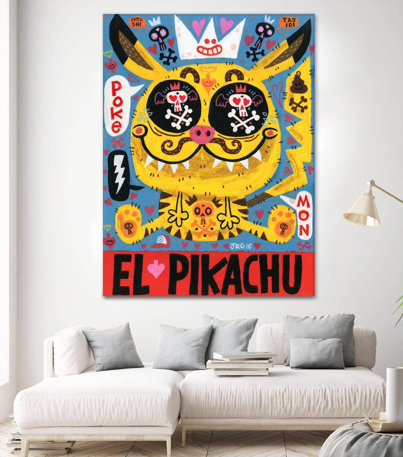 Magic Japanese Cockfighting by Jorge R. Gutierrez on GIANT ART - multicolor ethnic; urban/pop surrealism