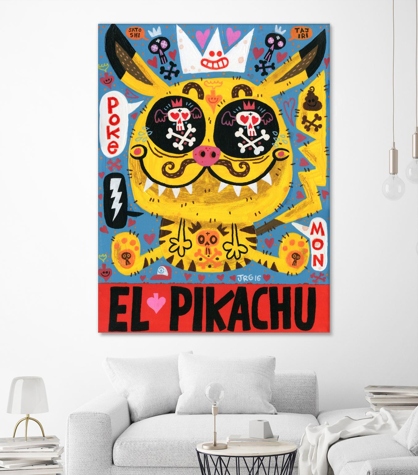 Magic Japanese Cockfighting by Jorge R. Gutierrez on GIANT ART - multicolor ethnic; urban/pop surrealism