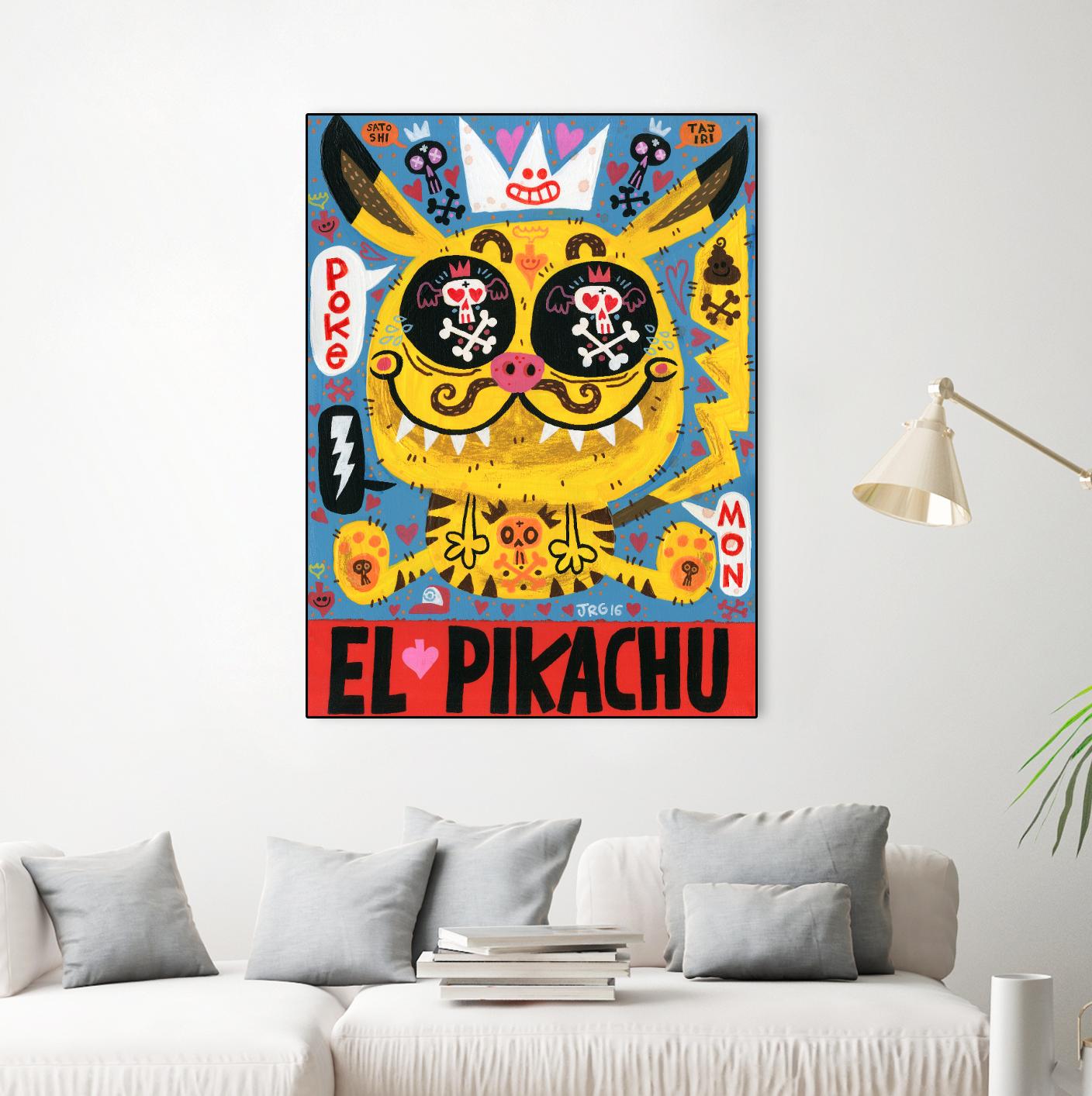 Magic Japanese Cockfighting by Jorge R. Gutierrez on GIANT ART - multicolor ethnic; urban/pop surrealism