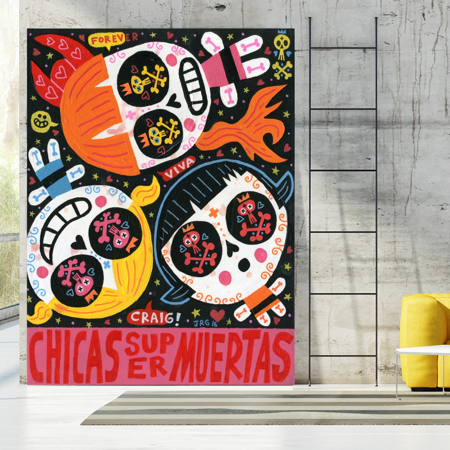 The Holy Trinity by Jorge R. Gutierrez on GIANT ART - multicolor ethnic; urban/pop surrealism