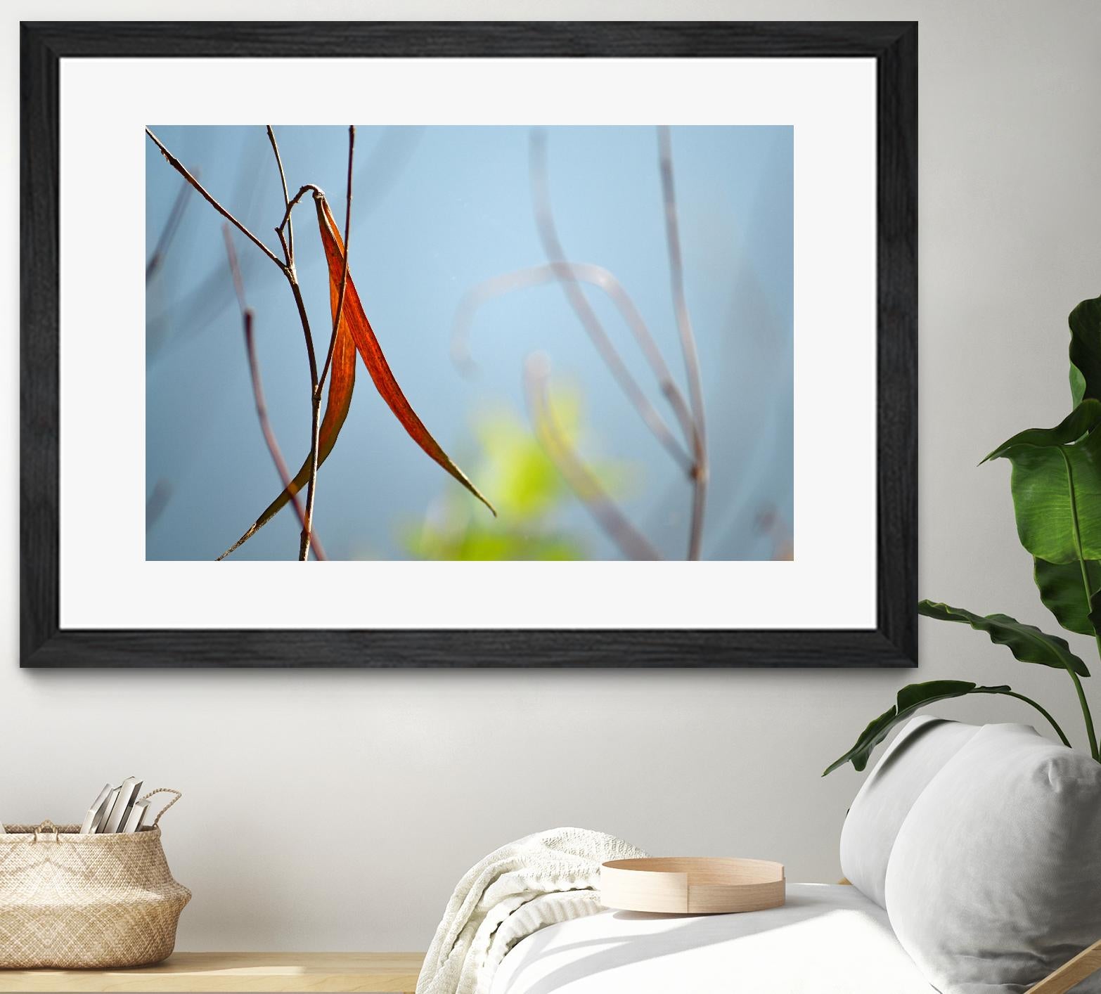 Red and Green by the River by Ulpi Gonzalez on GIANT ART - multicolor photography; floral/still life; landscapes