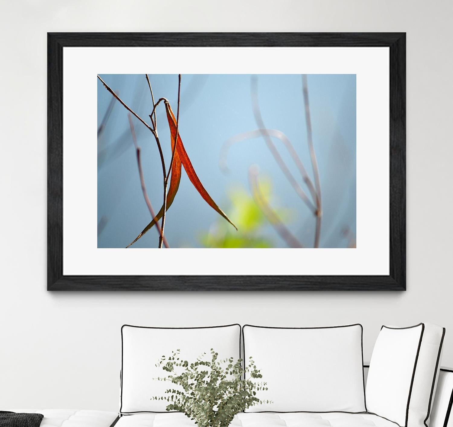 Red and Green by the River by Ulpi Gonzalez on GIANT ART - multicolor photography; floral/still life; landscapes